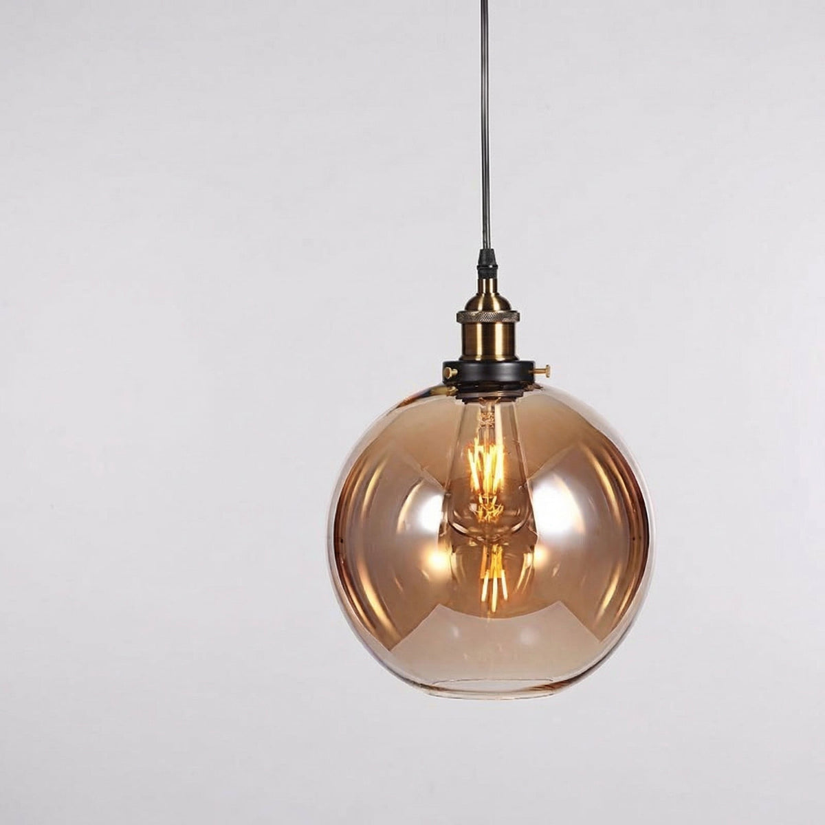 Suspension globe verre vintage — Hortense