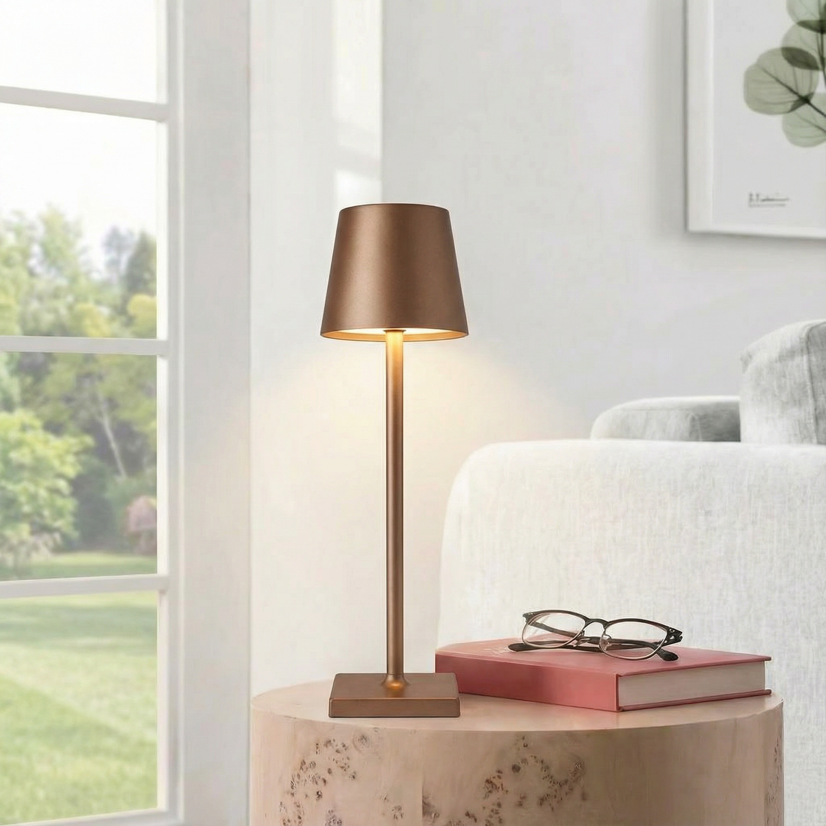 Lampe à poser tactile rechargeable — Aline