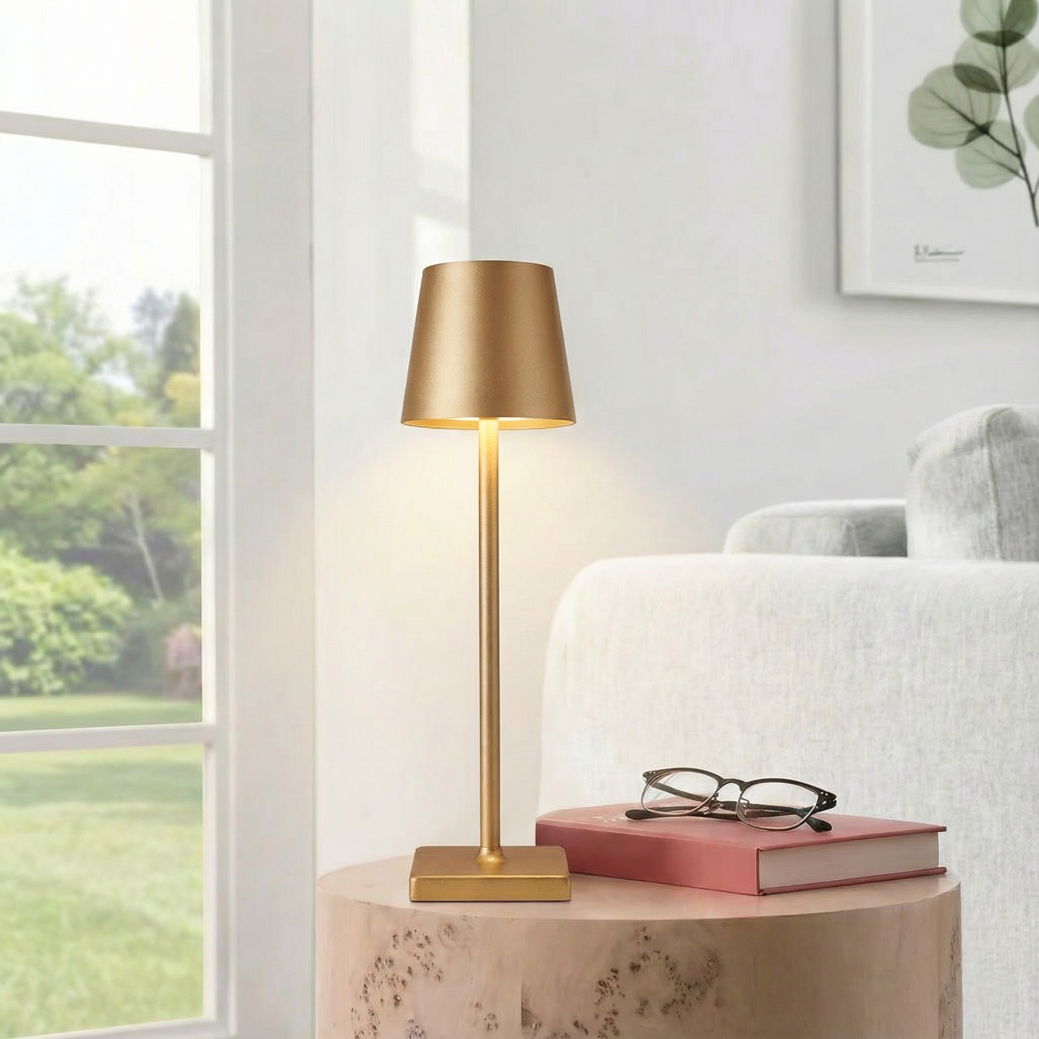 Lampe à poser tactile rechargeable — Aline