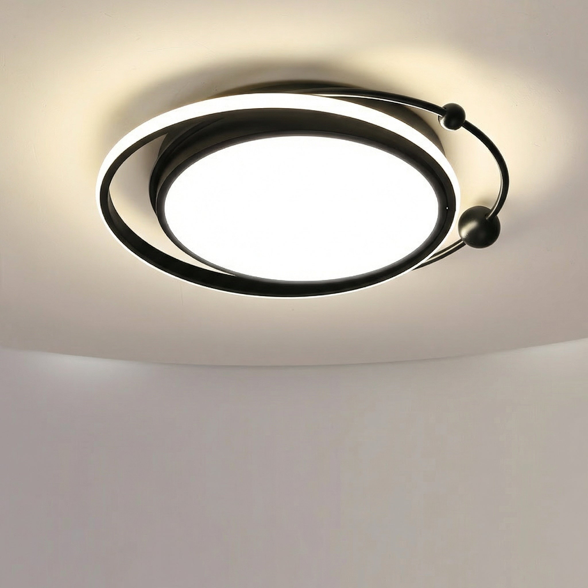 Plafonnier orbite noir 48 cm — Anouk