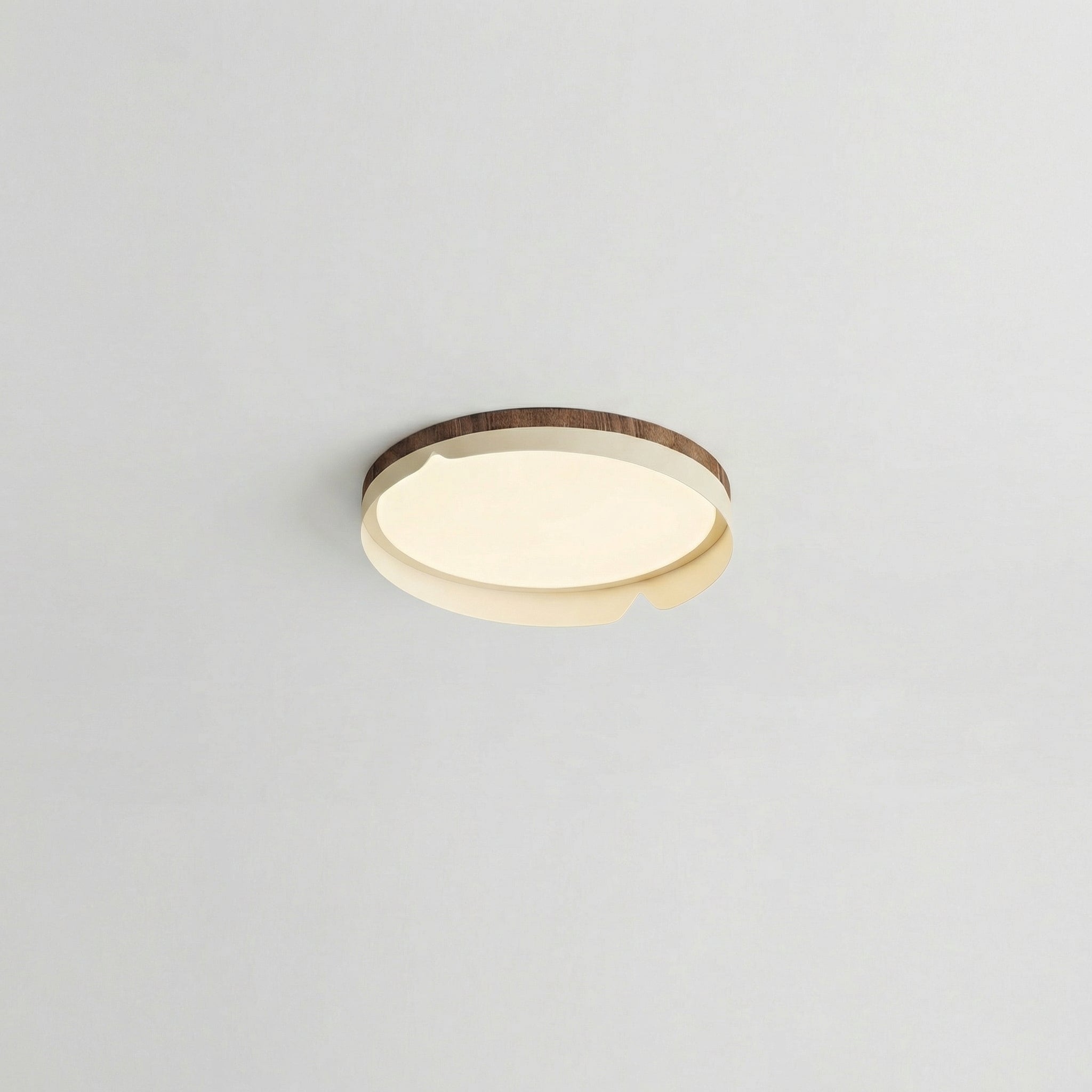 Plafonnier rond effet bois — Louise