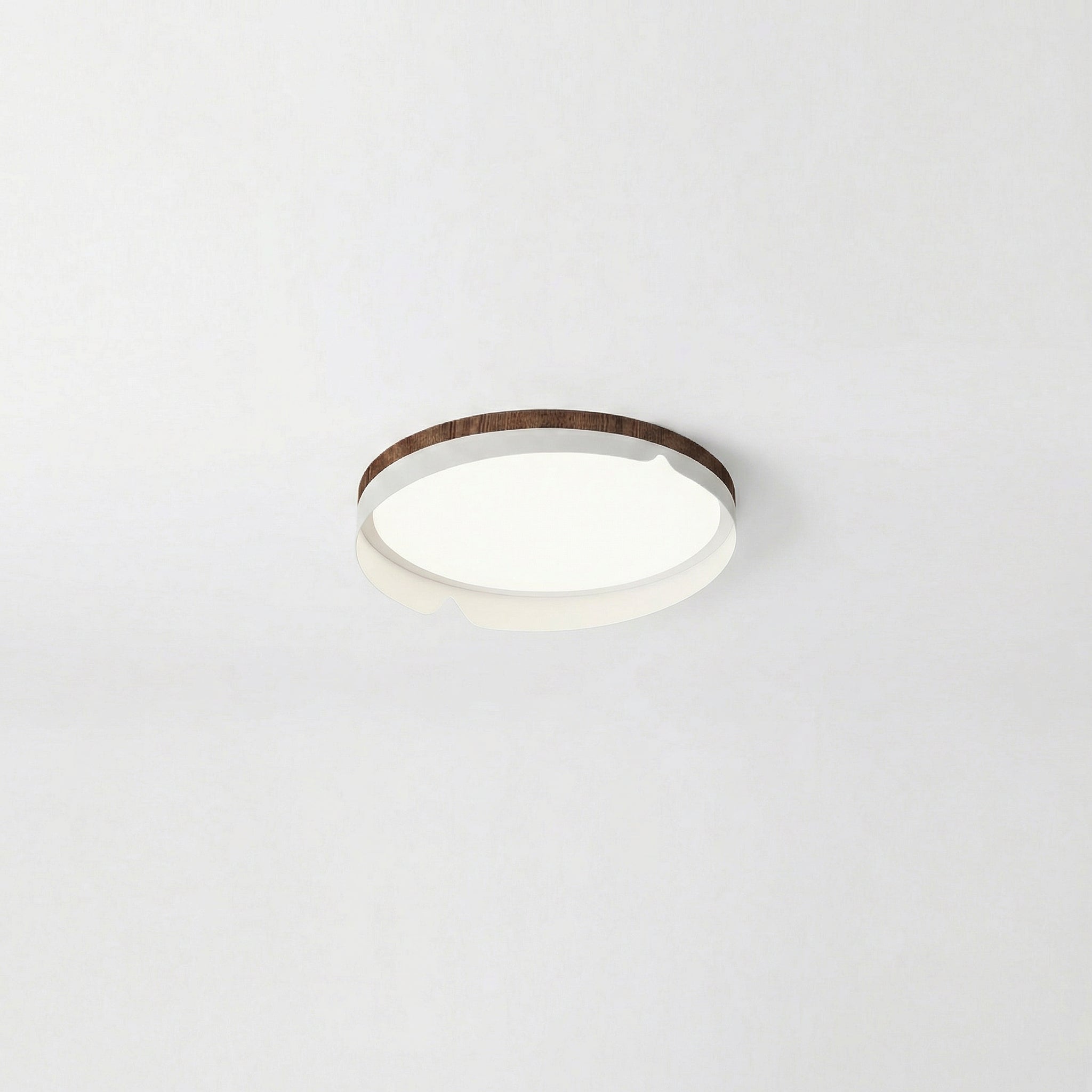 Plafonnier rond effet bois — Louise