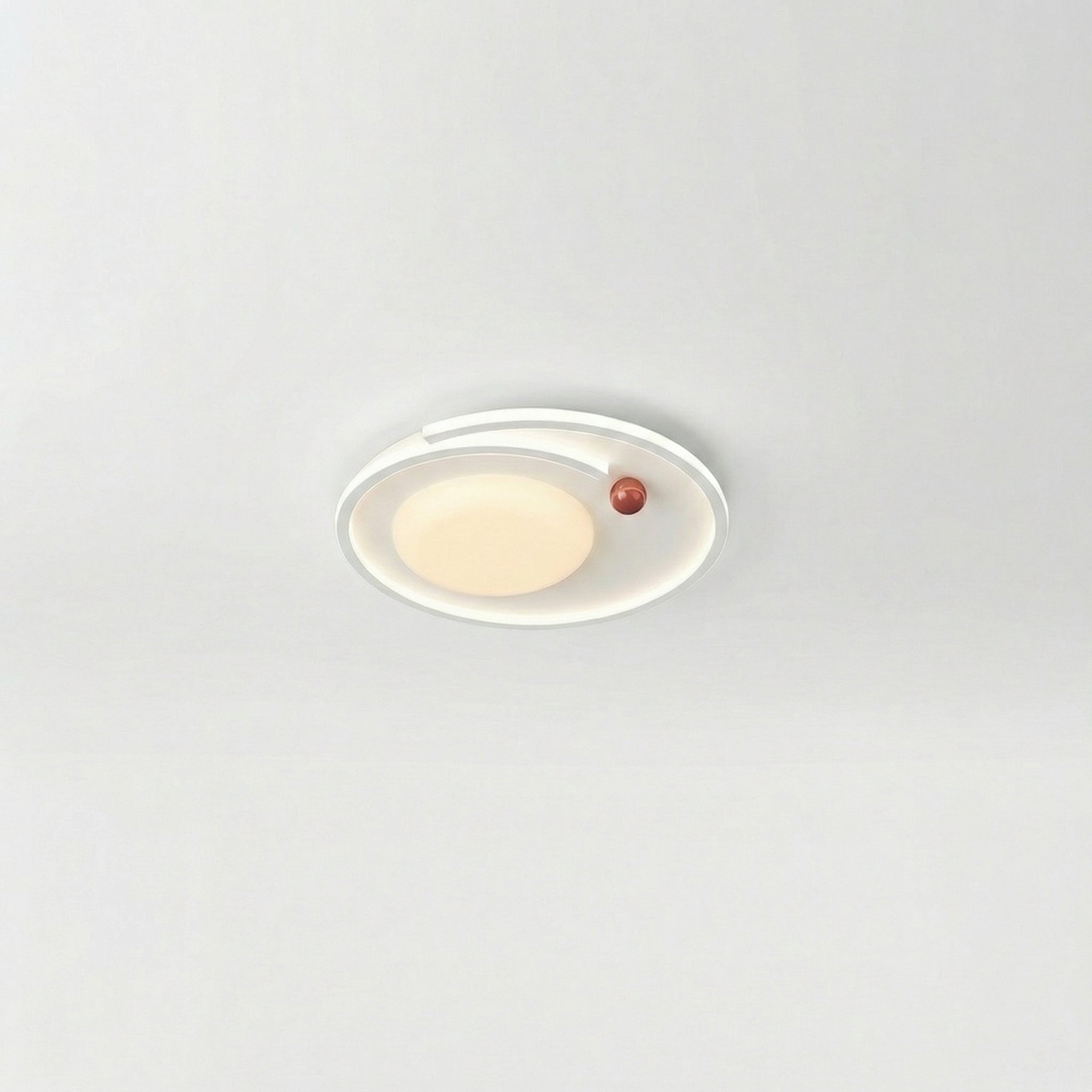 Plafonnier ovale effet bois — Sidonie