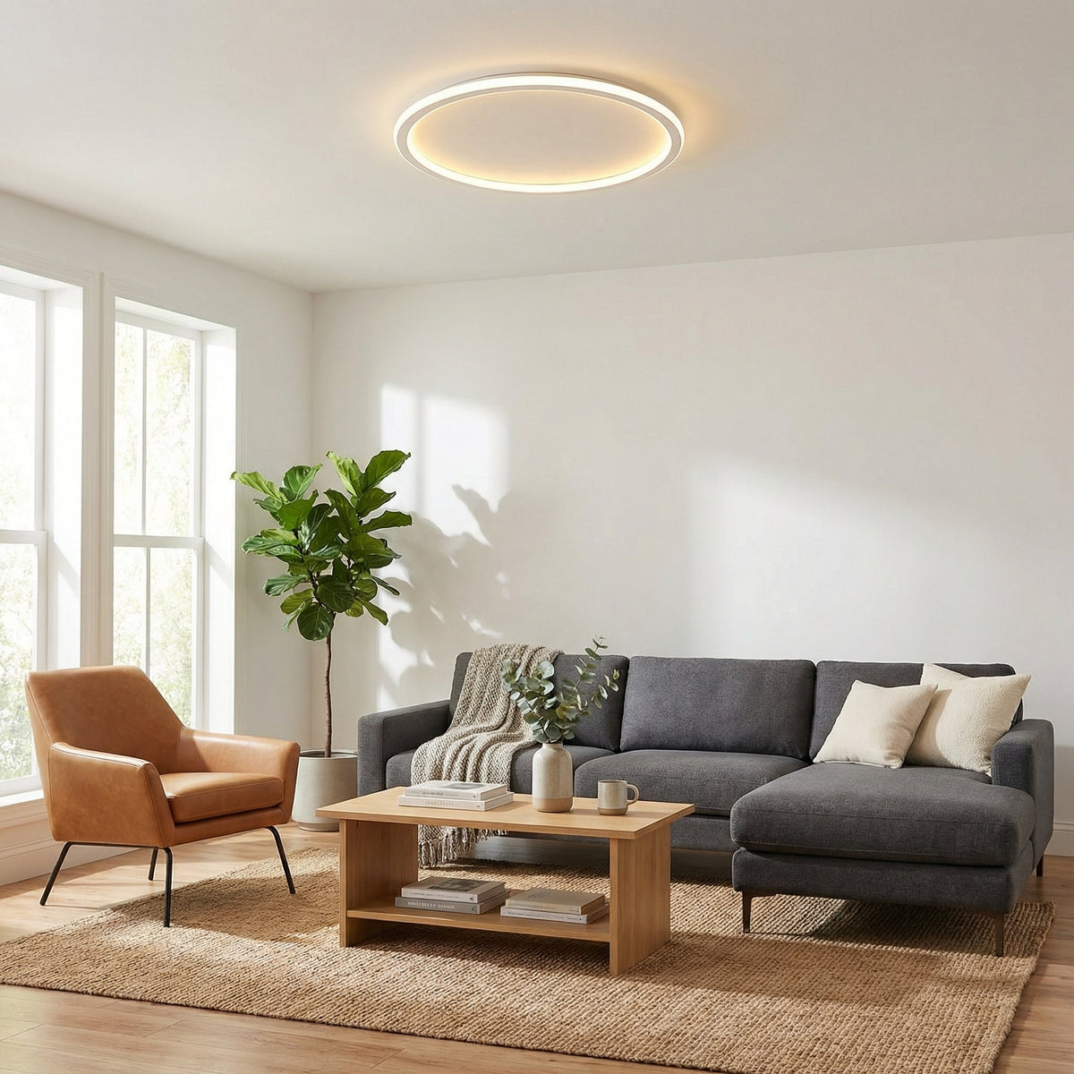 Plafonnier ultra-plat 40 cm — Céleste