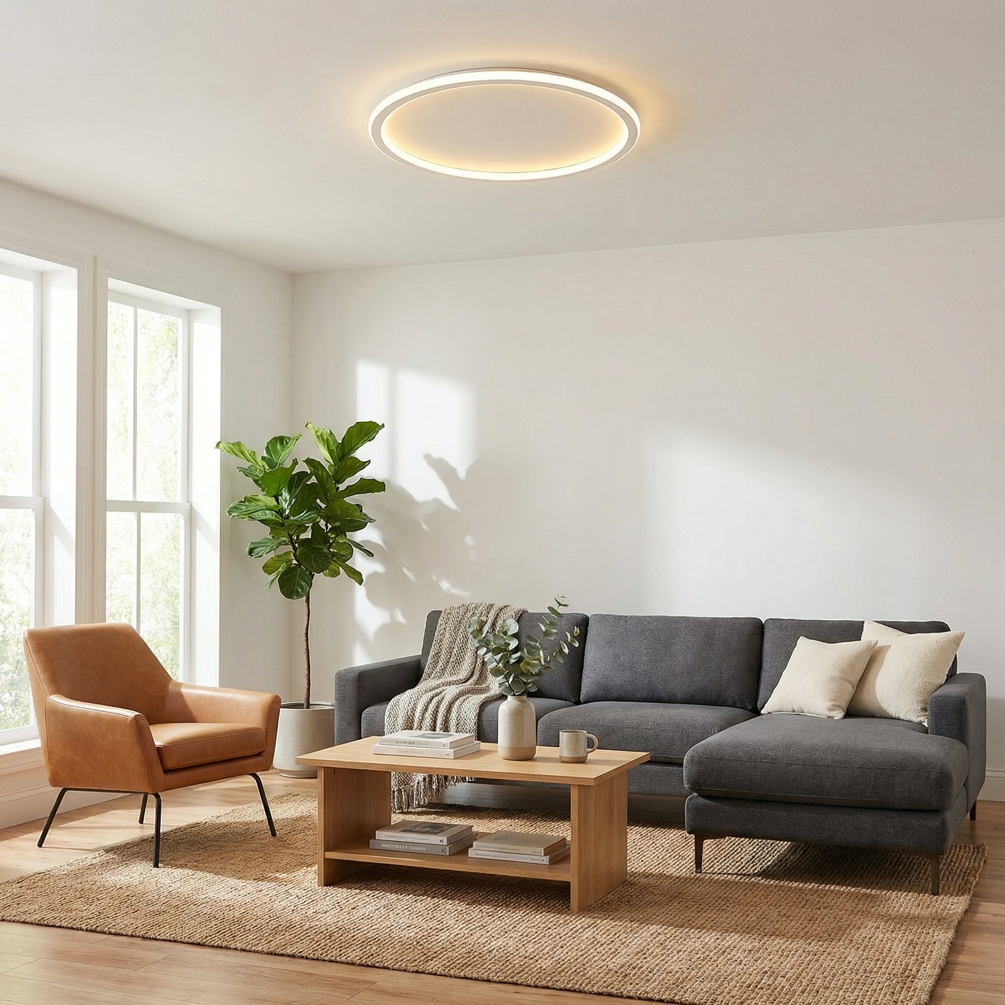 Plafonnier ultra-plat 40 cm — Céleste
