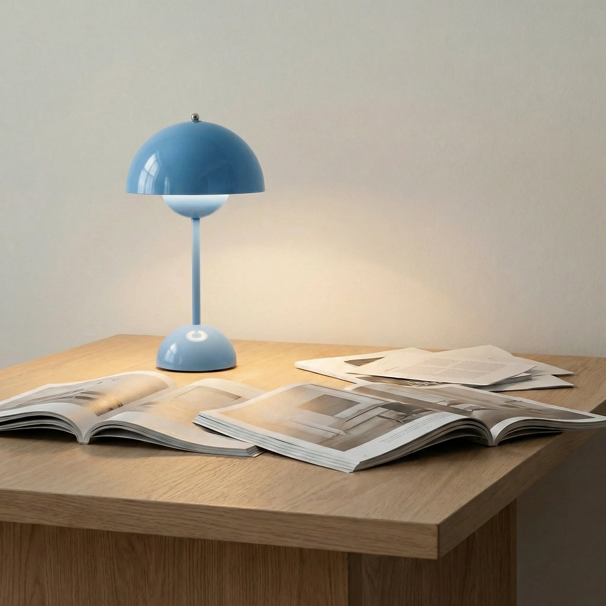 Lampe dôme finition brillante — Prune