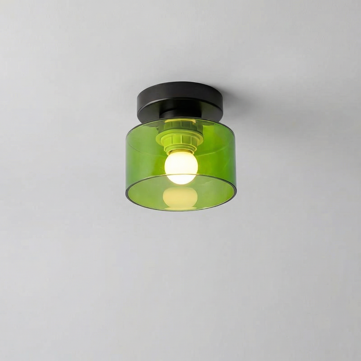 Plafonnier en verre ambré — Garance