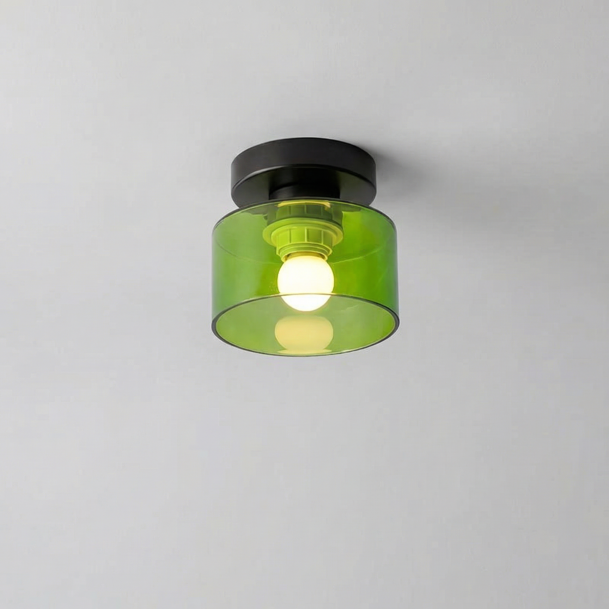 Plafonnier en verre ambré — Garance