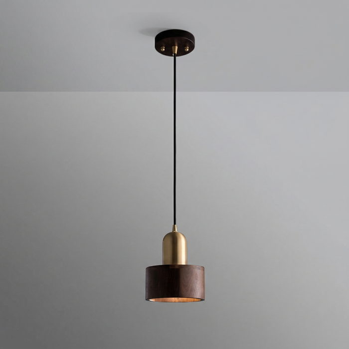 Suspension cylindre en noyer — Marguerite