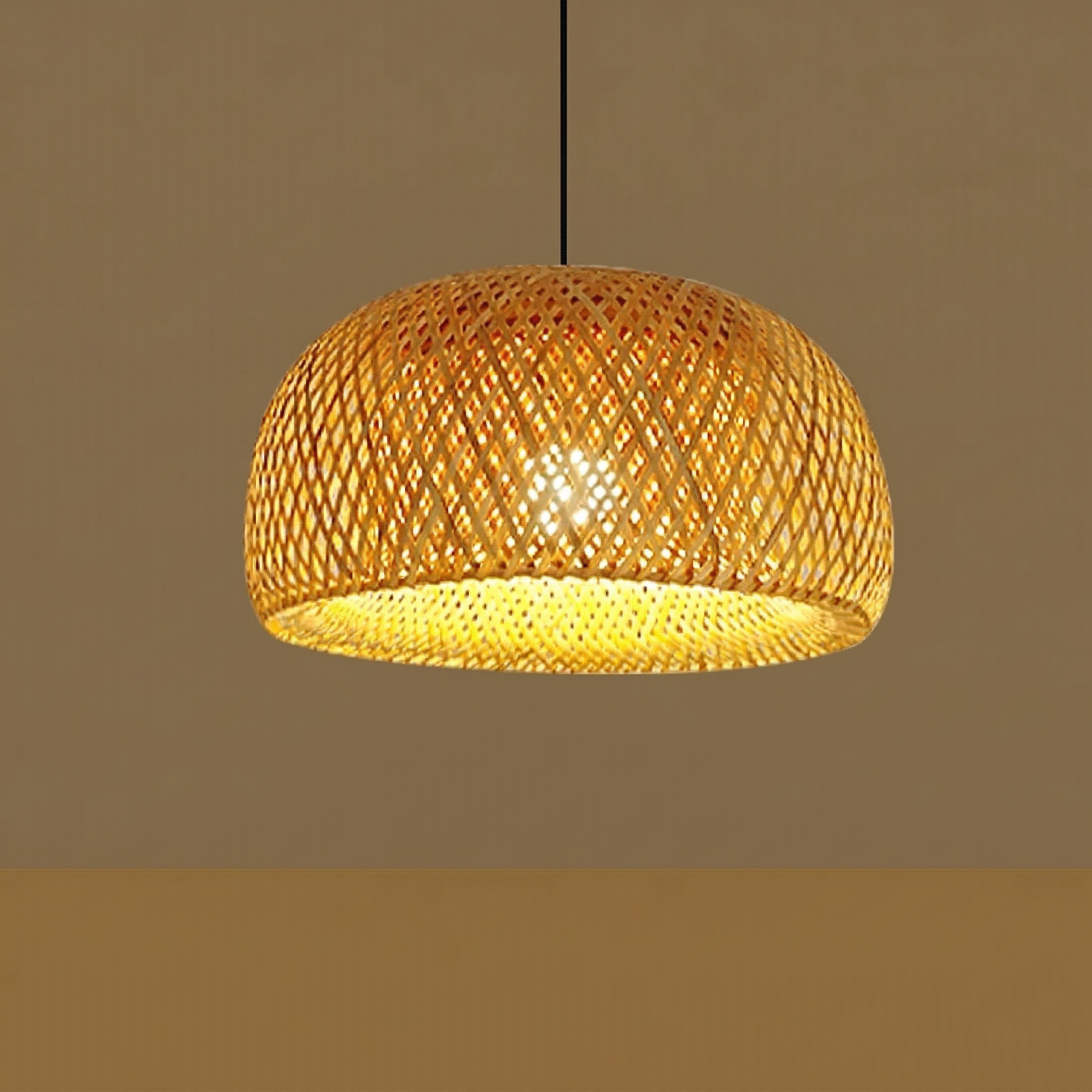 Suspension bambou dôme ajouré — Apolline