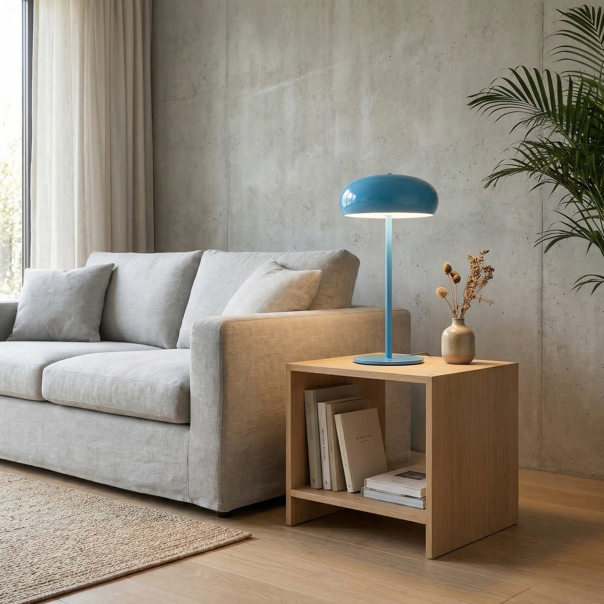 Lampe à poser rechargeable aluminium — Noémie