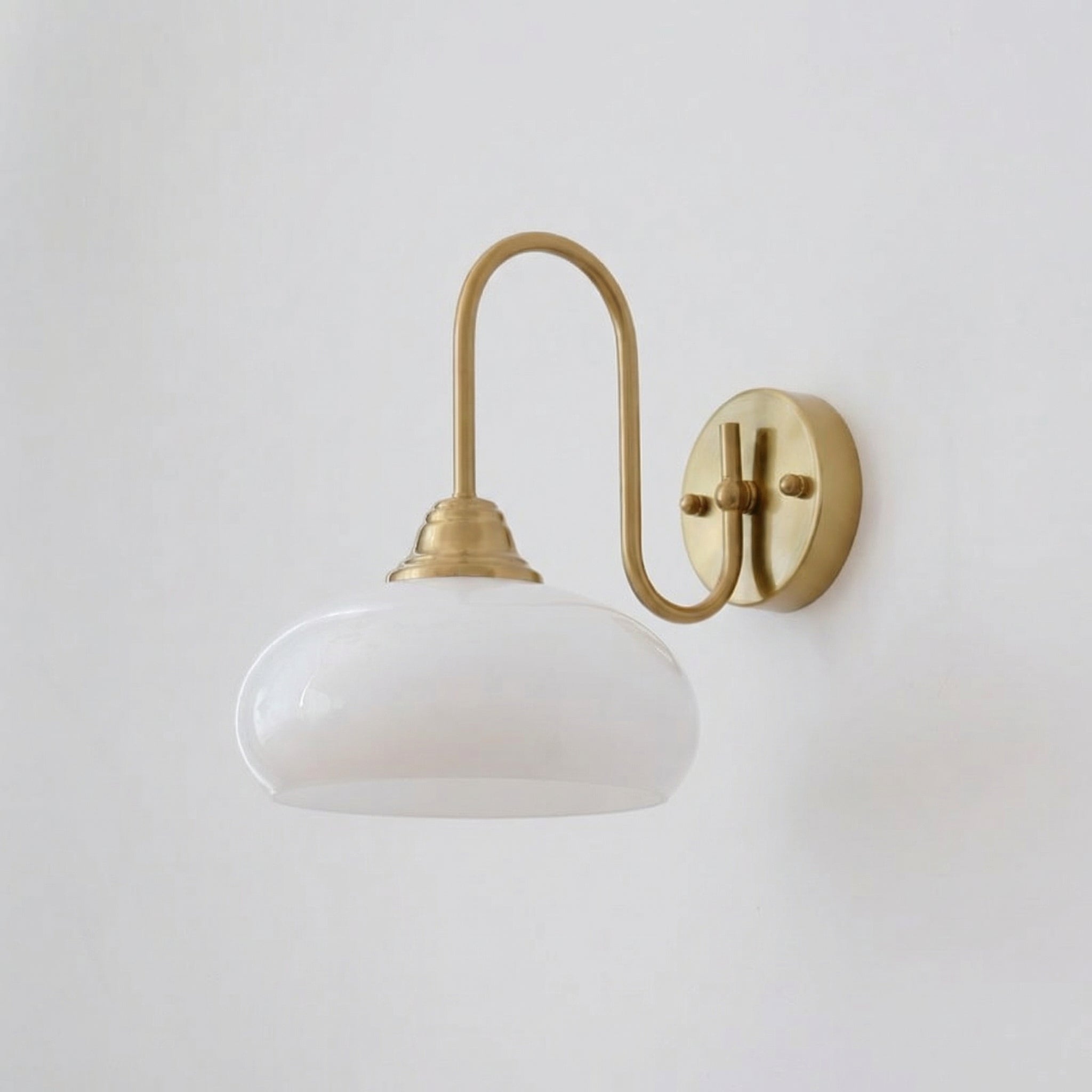 Applique Bauhaus verre crème — Iris