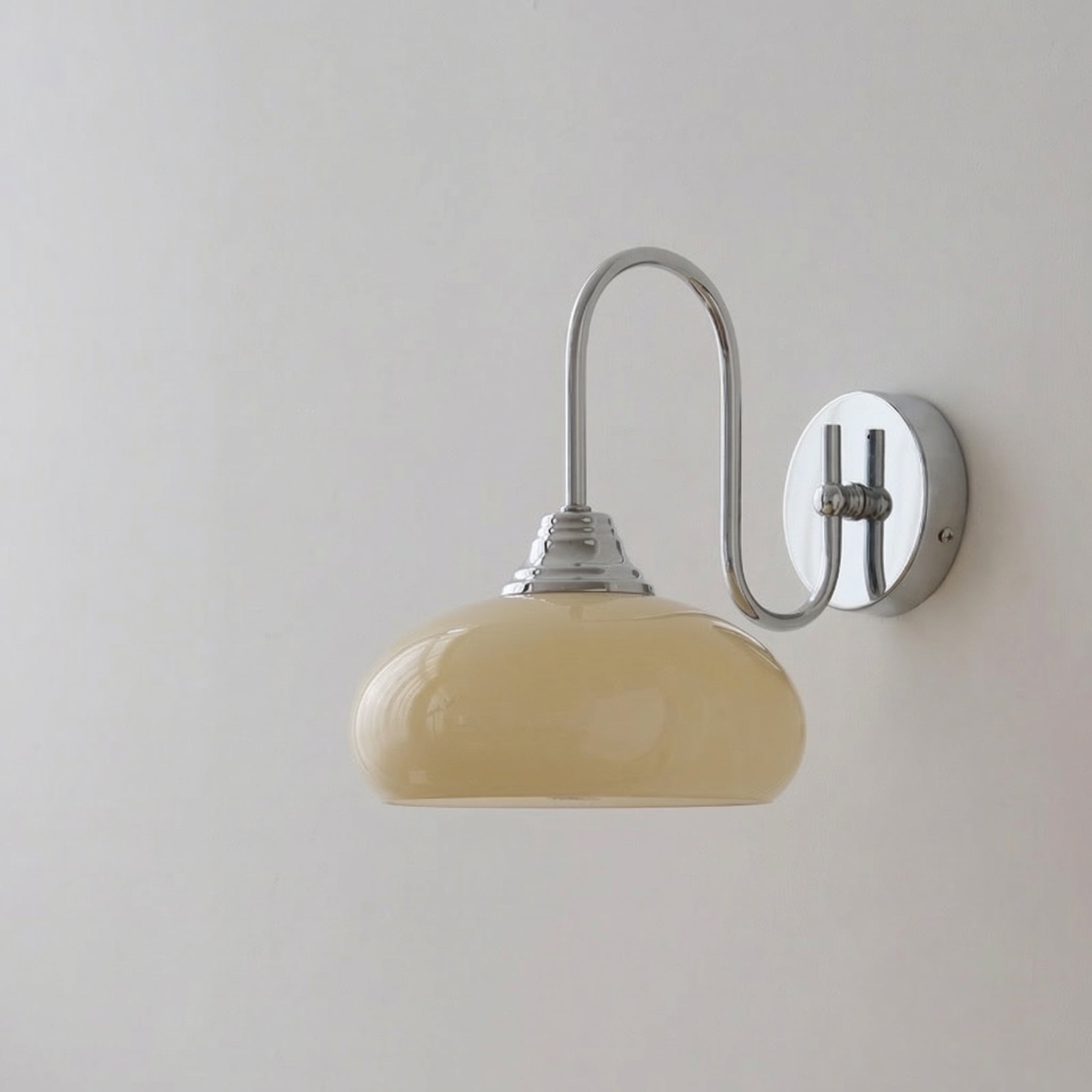 Applique Bauhaus verre crème — Iris