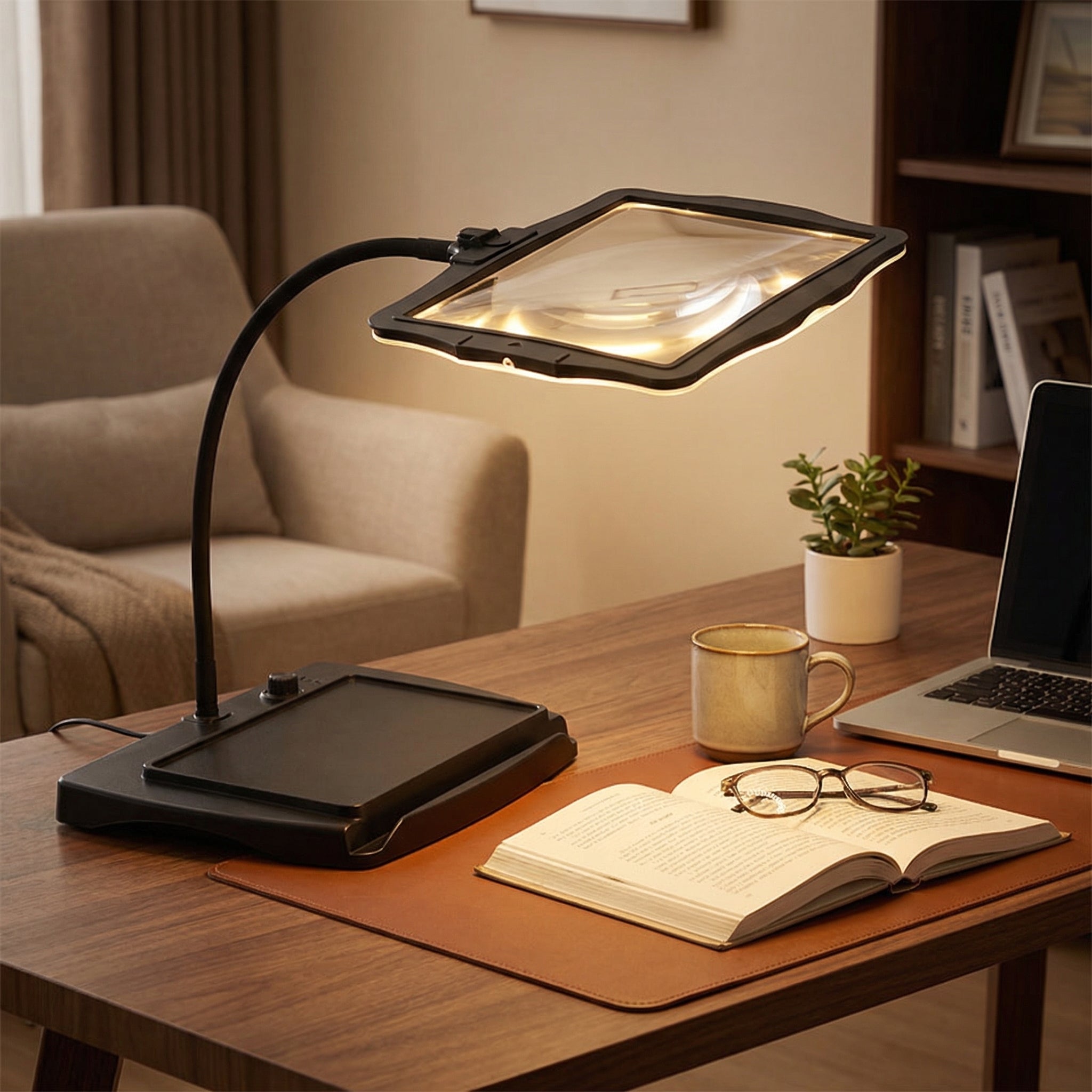 Lampe de bureau loupe LED — Irène