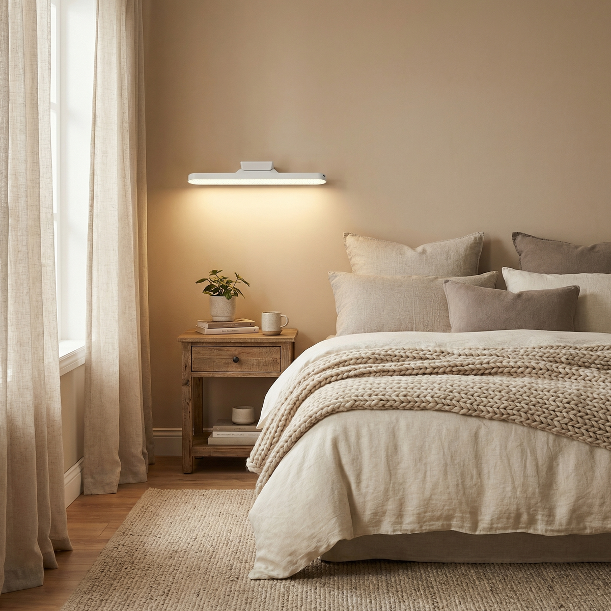 Applique LED rechargeable, télécommande — Émeline
