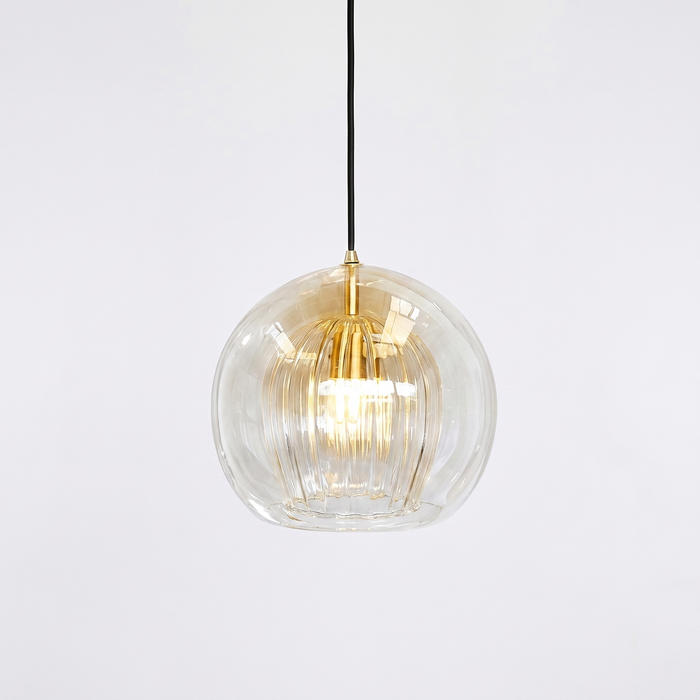Suspension verre clair 25 cm — Constance