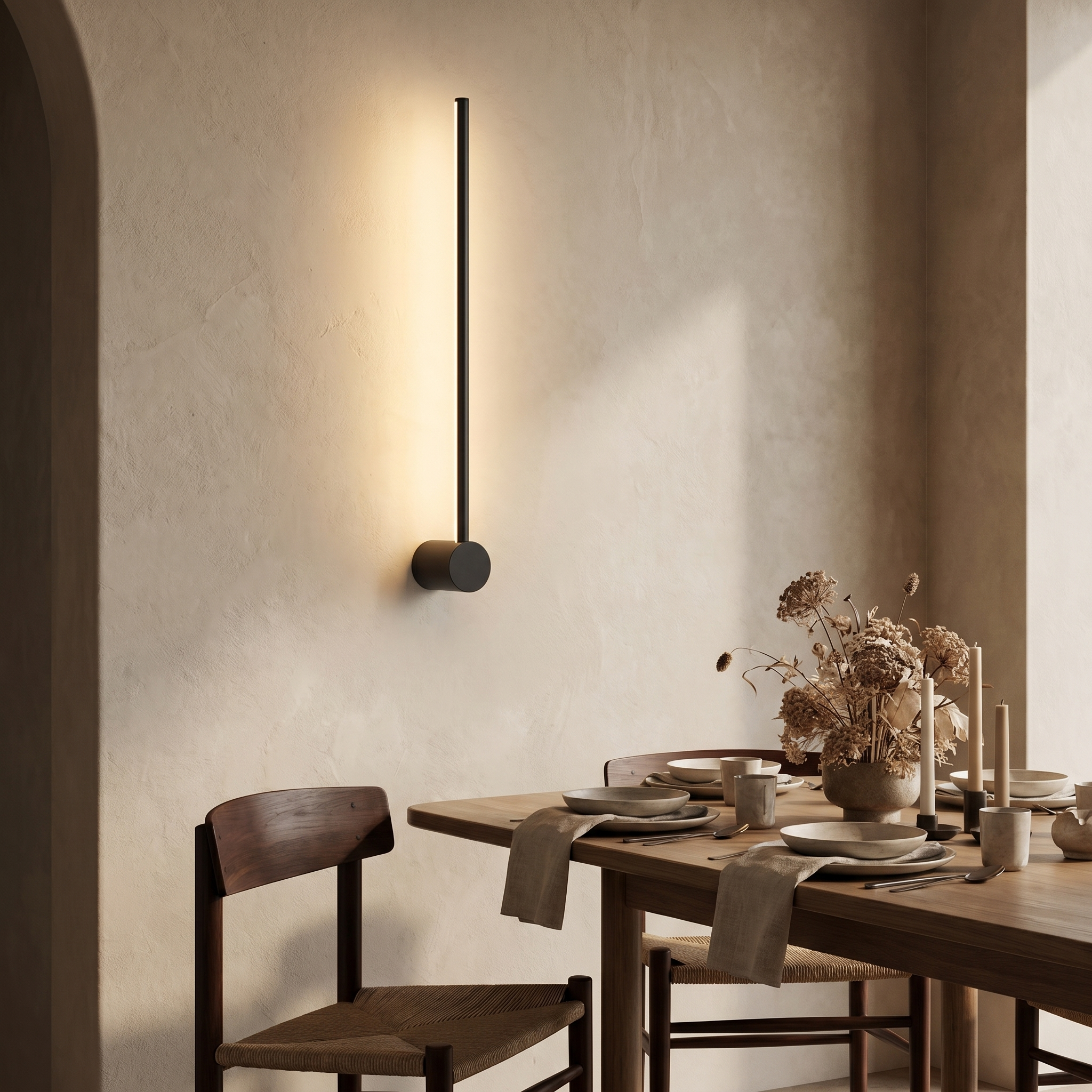Applique linéaire LED noire — Honorine