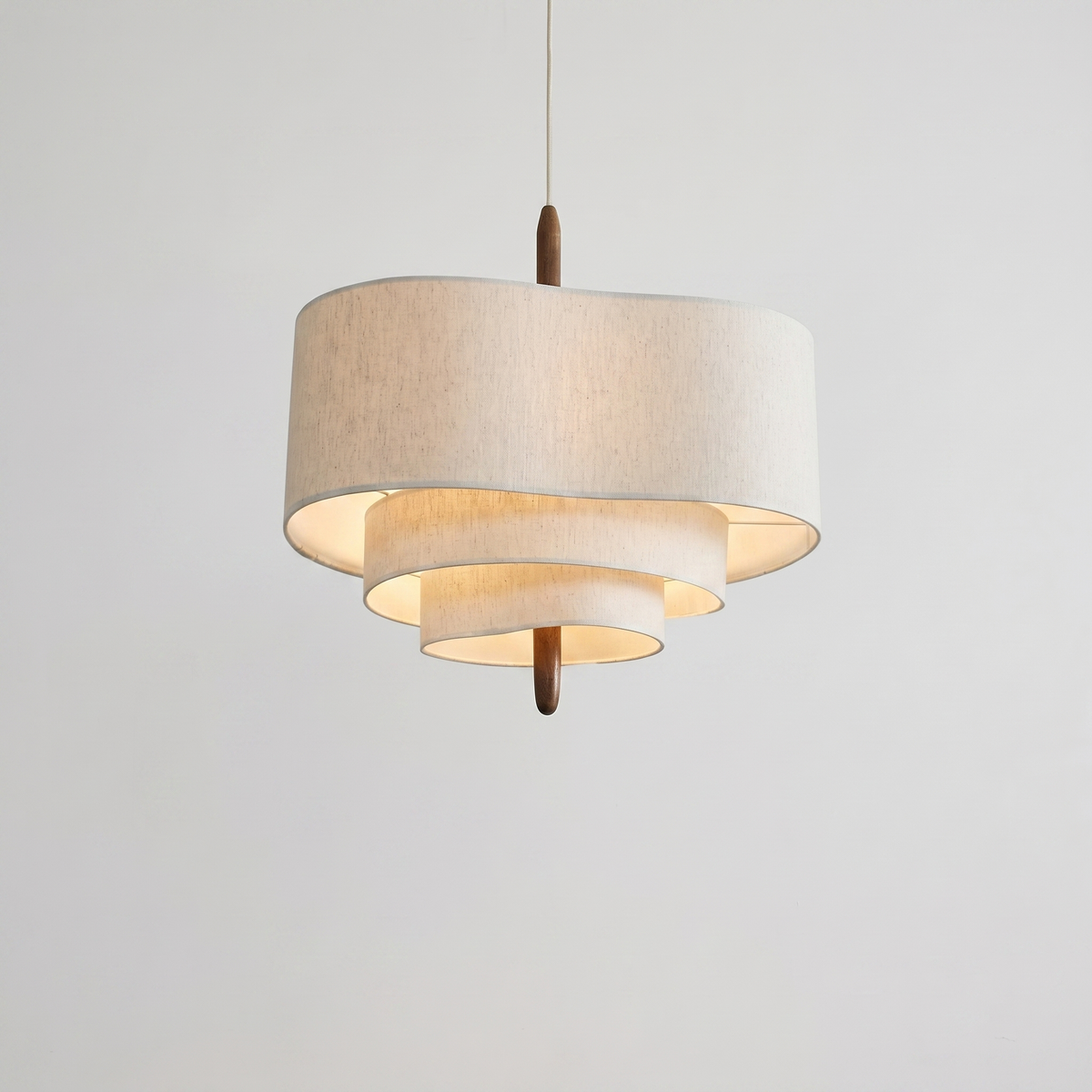 Suspension tissu crème — Solène